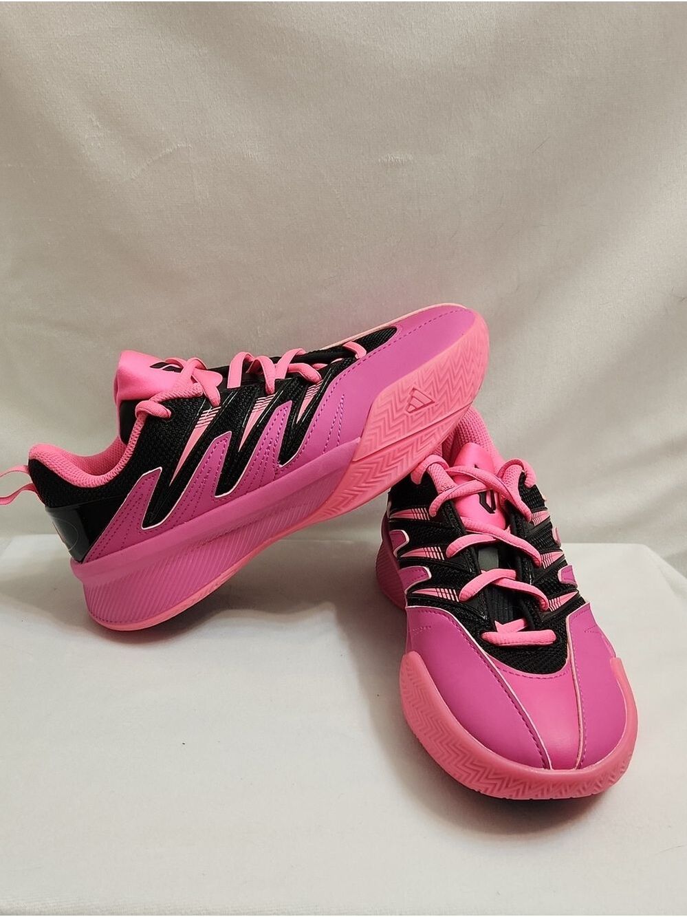 adidas Dame Certified 3 Pink Black Athletic Sneakers (Size 4Y)